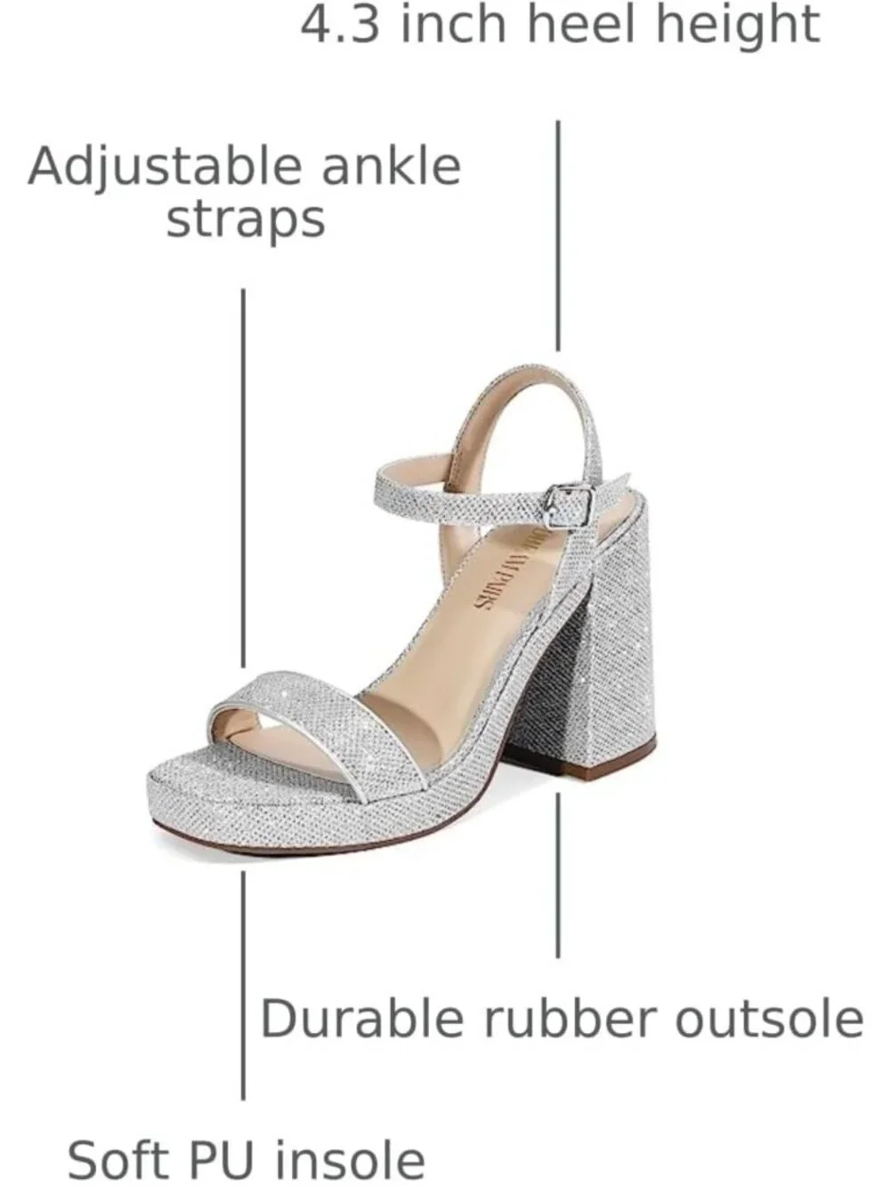 Stylish Chunky Platform Heels for Women - Trendy Block Sandals for Every